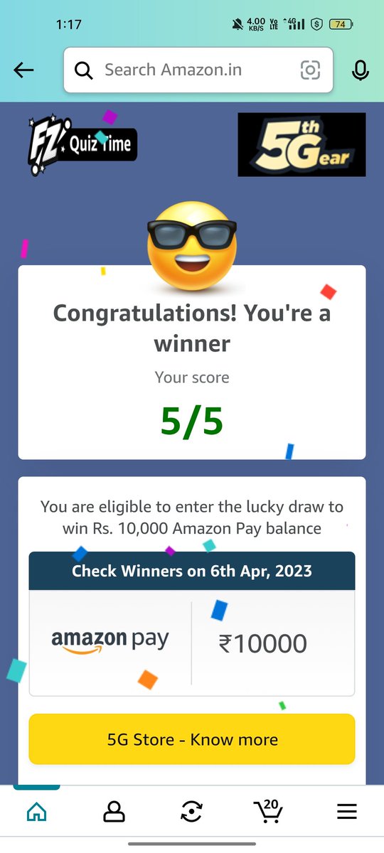 Acha19Veerendra's tweet photo. #amazon #wononamzon I'm playing the quiz's//spins lot of days on wards one prices not at all win .. today I'm played this quizs ..with hopefully please me give chance #amazon #wononamazon https://t.co/HGieZ8UiIk