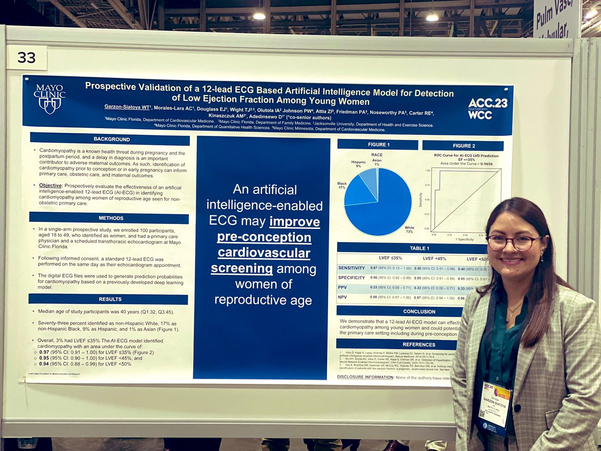 It’s a wrap! Had a wonderful time at #ACC23 and grateful for the opportunity to mentor these amazing young women who shared results from our team’s research projects in flawless presentations! @ACCinTouch @MayoClinicCV #ACCWIC @Caromora09 @Tatiana_GarzonS @DrNikitaJhawar