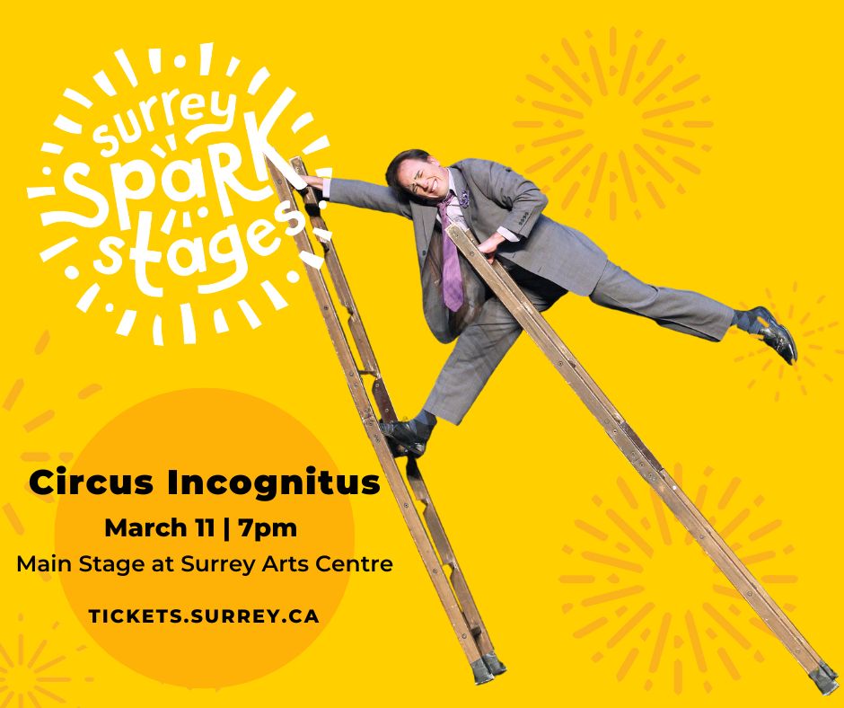 Get #MarchBreak off to a laughing start at a show the whole family will love! An unforgettable performance full of humorous antics, impressive tricks plus a free juggling lesson in the lobby before the show! $15 with promo code CIRCUS at tickets.surrey.ca.
