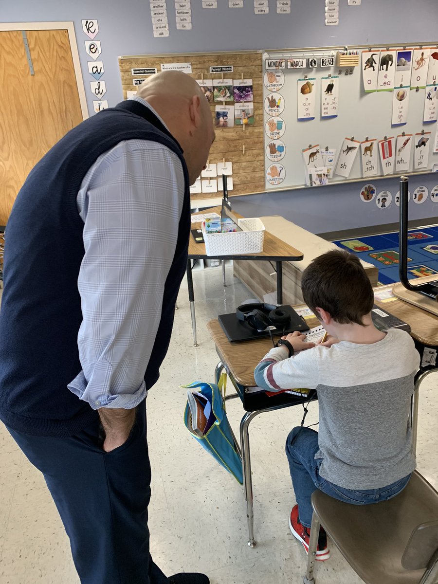 Shout out to <a href="/BSDBroncos/">Burrillville Superintendent</a> for spending time in SFE classrooms this afternoon! Student were highly engaged and did a great job explaining content to Dr. Sollitto! 📚 👨‍🏫 👩‍🏫 #GoBroncos 💙