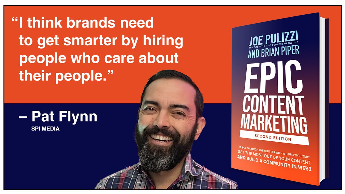 An incredible creator, educator, and builder of successful communities, <a href="/PatFlynn/">Pat Flynn</a> literally wrote the book on Superfans. His insights on community building in the second edition of Epic Content Marketing are game-changers.
#EpicContentMarketing #community
bit.ly/0306-pat