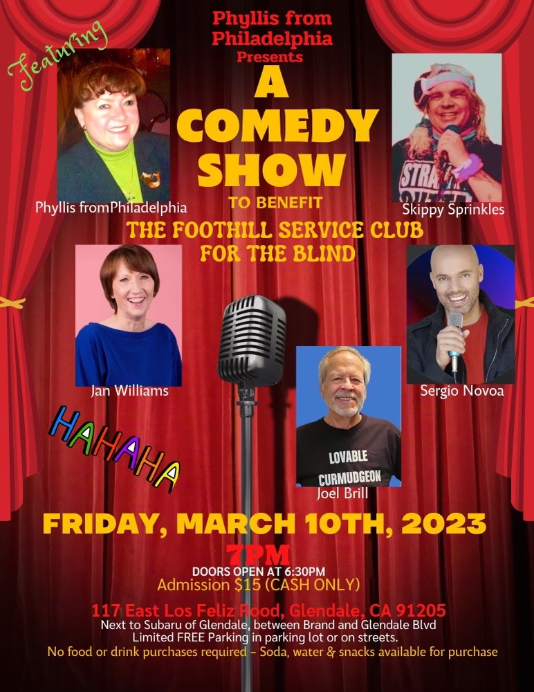 Fun line up with funny friends Friday, 3/10 in Glendale, CA