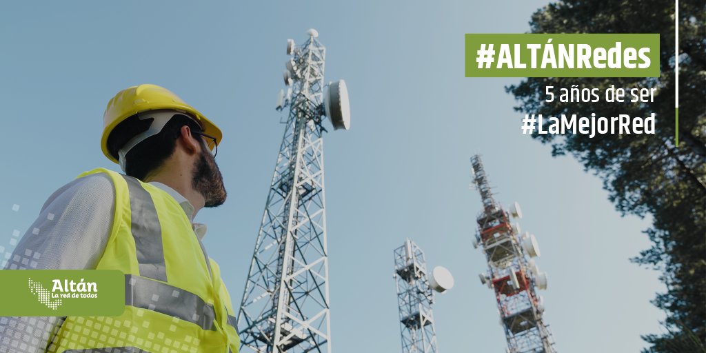 ALTANMx's tweet photo. Hace 5 años encendimos #LaRedCompartida. 
💡📡✨Hoy, nuestro compromiso continúa para llevarte #LaMejorRed del país a #DondeQuieraQueEstés… #ALTÁNRedes #LaRedDeTodos https://t.co/bIThtuXy5d