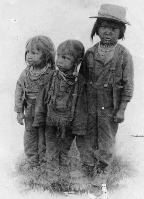 LakotaMan1's tweet photo. In the darkness of a boarding school night, my mother said she could hear the other kids weeping for their parents. The children were forbidden to speak Lakota by clergy staff. So they spoke the language in their prayers — A thousand prayers from a thousand lonely little souls. https://t.co/5aEUG9o4E3