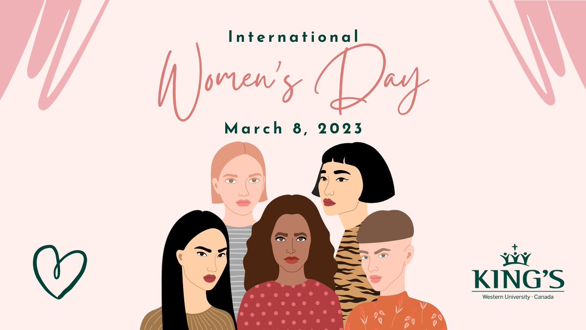 Join us on March 8th at 3 p.m. for a celebration of women in honour of #InternationalWomensDay!✨ Bring a photo of a woman (or women) who has inspired you and share a few words about her with us all. For more information visit kings.uwo.ca/about-kings/vi….  #IWD2023