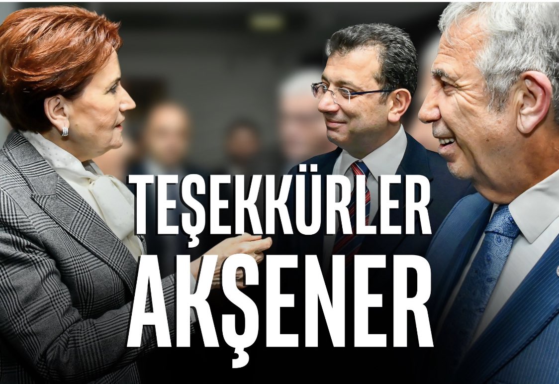 Millet istedi, Genel Başkanımız Sayın <a href="/meral_aksener/">Meral Akşener</a> hayata geçirdi. EGO yapmadı, “önce millet ve milletin isteği” dedi. Yeter ki, Türk milleti kazansın. Bir olacağız, iri olacağız, diri olacağız. #TeşekkürlerAkşener