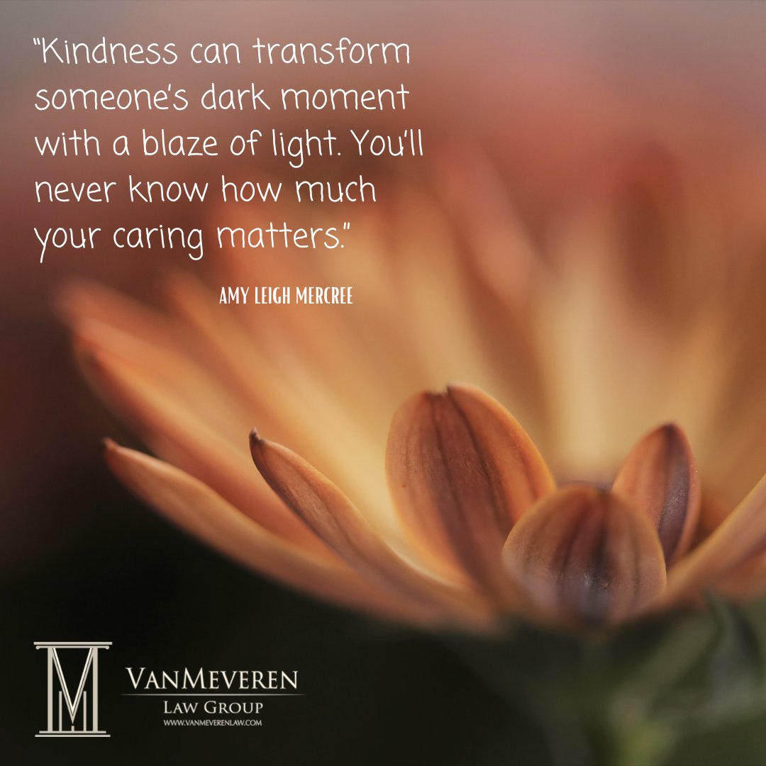 “Kindness can transform someone’s dark moment with a blaze of light. You’ll never know how much your caring matters.” - Amy Leigh Mercree 

#kindnessmatters #colorado #coloradolawyers #fortcollins  #actsofkindness  #coloradoliving  #caringforothers