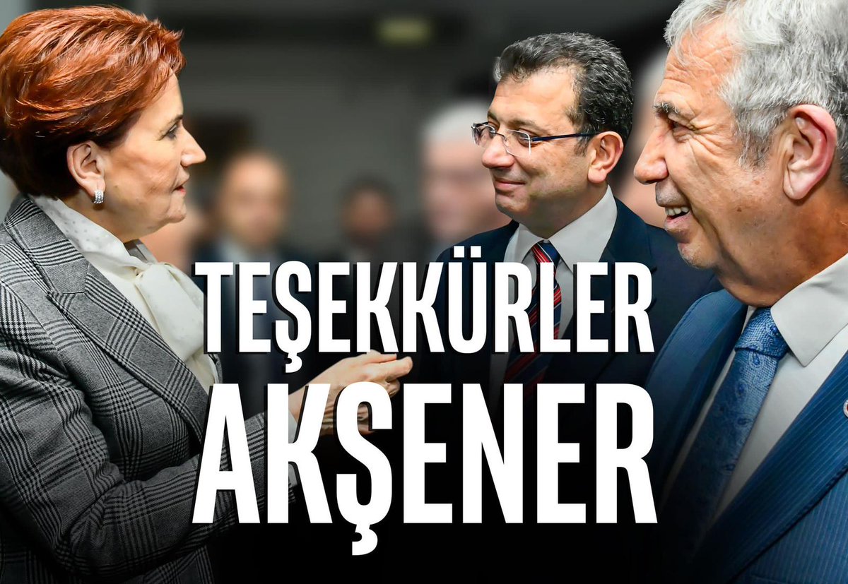 İYİ Parti,
cesur ve kararlı lideri,
zengin ve güçlü kadroları,
teşkilatı, üyesi ve gönüllüsüyle, 
Türk milletiyle el ele,
#Milletİttifakı ortağı olarak, emin adımlarla iktidara yürüyor.

İYİ'ler ve Cesurlar Hareketi, sadece milletine hizmet eder.
#TeşekkürlerAkşener 🇹🇷