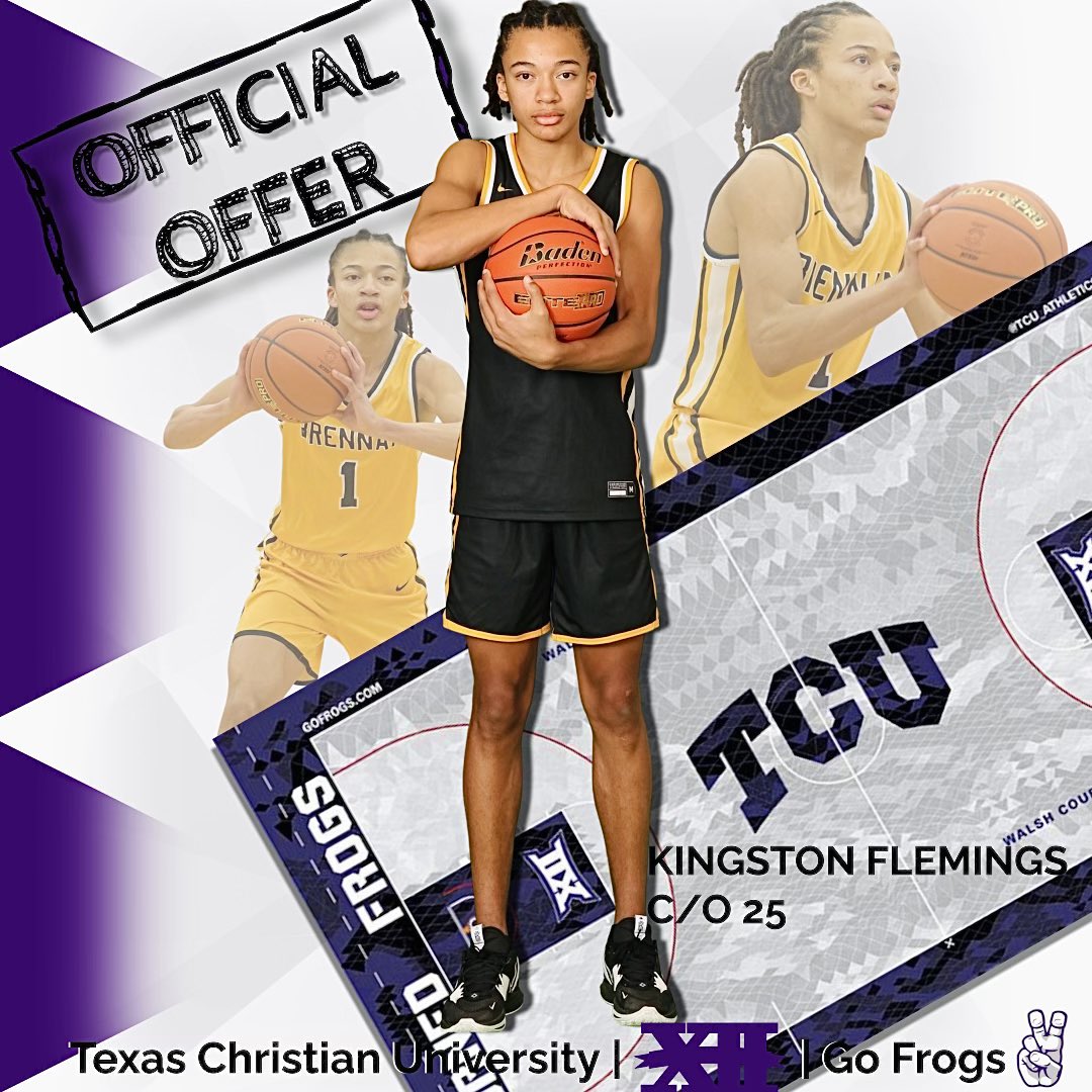 Brennan_BBall's tweet image. Shout out to @K1ngFlemings for picking up an offer from @TCUBasketball over the weekend! #BrennanBasketball