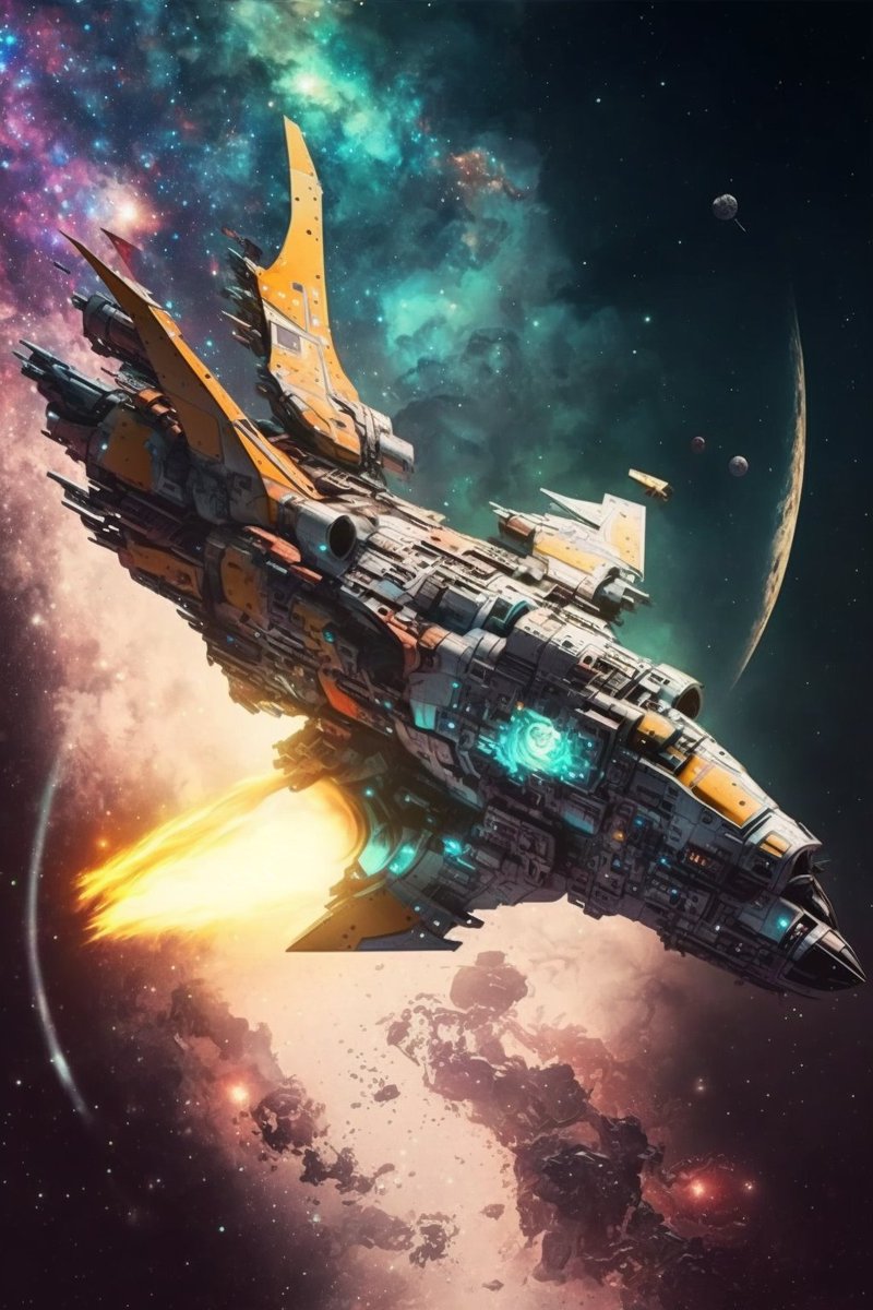 AIartCreationsX's tweet image. Which Space Ship you cruising on? ......{ PART 6}
🚀🛰️👽🛸
Make sure to comment down below. Throw a like and a retweet.

#spaceship #ship #futuristicspaceship #midjourney #aiart #aiartwork #AIArtCommuity #rocket #telsa #spacex #elonmusk #aliens #outerspace