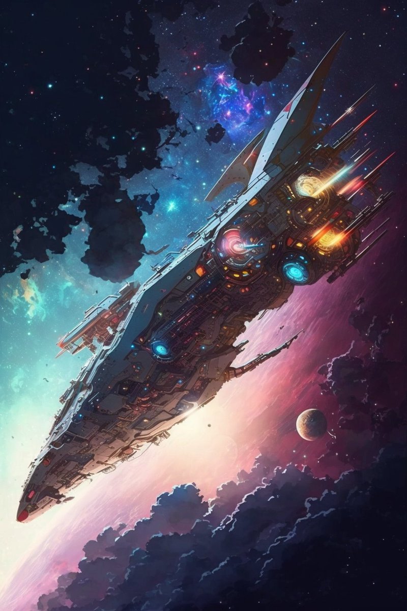 AIartCreationsX's tweet image. Which Space Ship you cruising on? ......{ PART 6}
🚀🛰️👽🛸
Make sure to comment down below. Throw a like and a retweet.

#spaceship #ship #futuristicspaceship #midjourney #aiart #aiartwork #AIArtCommuity #rocket #telsa #spacex #elonmusk #aliens #outerspace