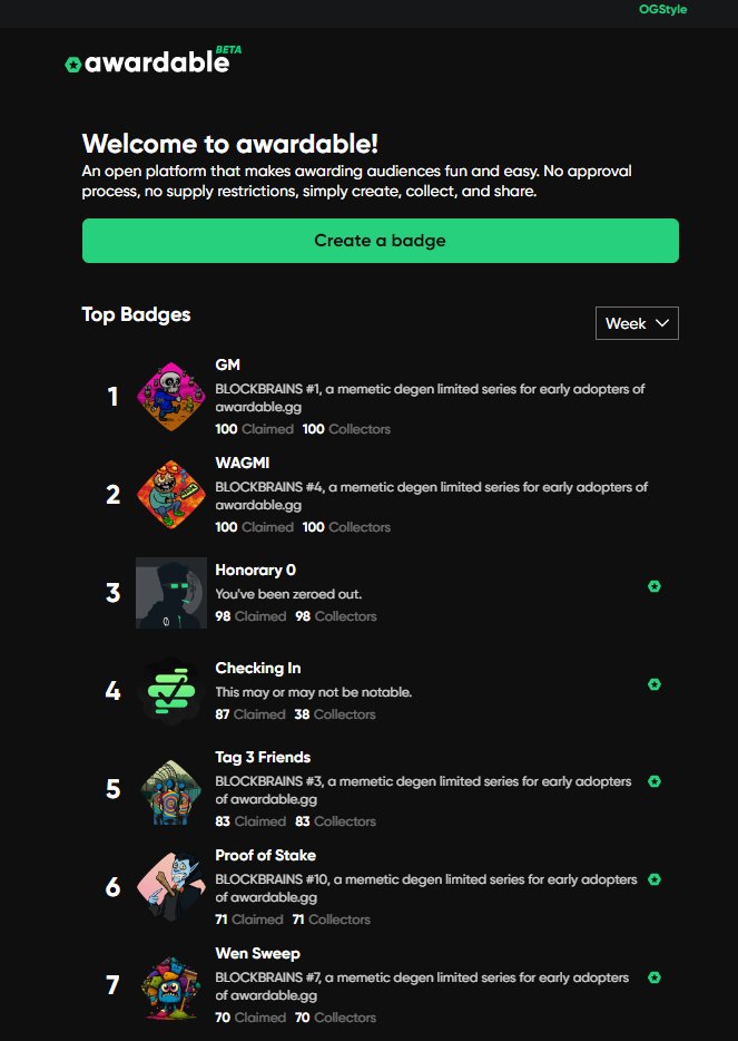 OscarsVista's tweet photo. GM๐ฐโ๏ธ๐
, BrainBlock collection has 5 on the top 10 for the weekly. #LFKNGO #props to @Josh_Backman + team involved. https://t.co/9eAVDmatcM