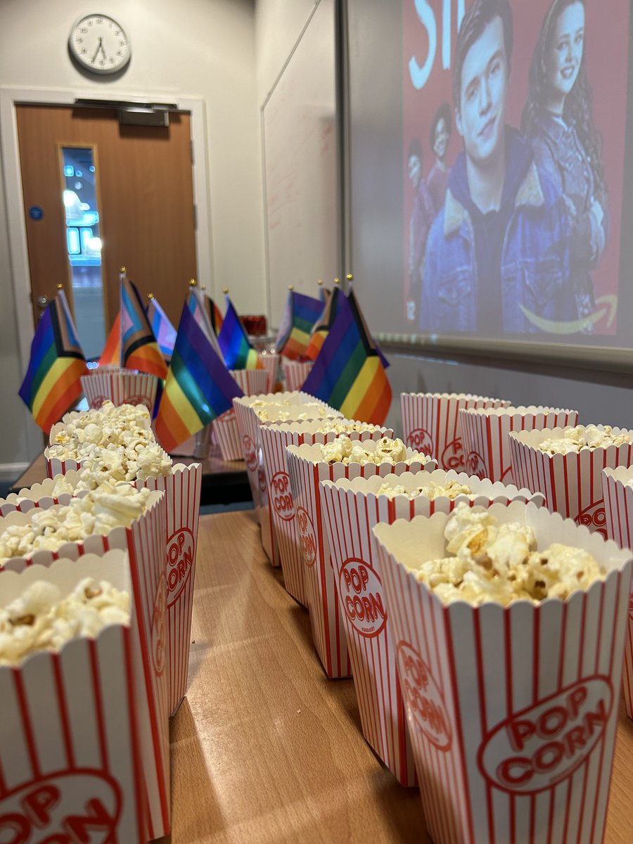 DouglasAcad's tweet photo. The LGBT club organised a cinema night at school for Purple Friday! ​Pupils really enjoyed it and are looking forward to organising more of these in the future 🙂 https://t.co/3QOYBl2MHI
