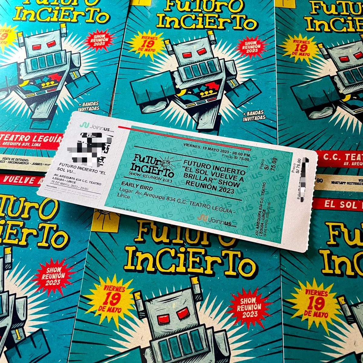 Consigue las últimas entradas para Futuro Incierto con precio Early Bird en nuestra tienda. Los esperamos de 3 a 8 pm.