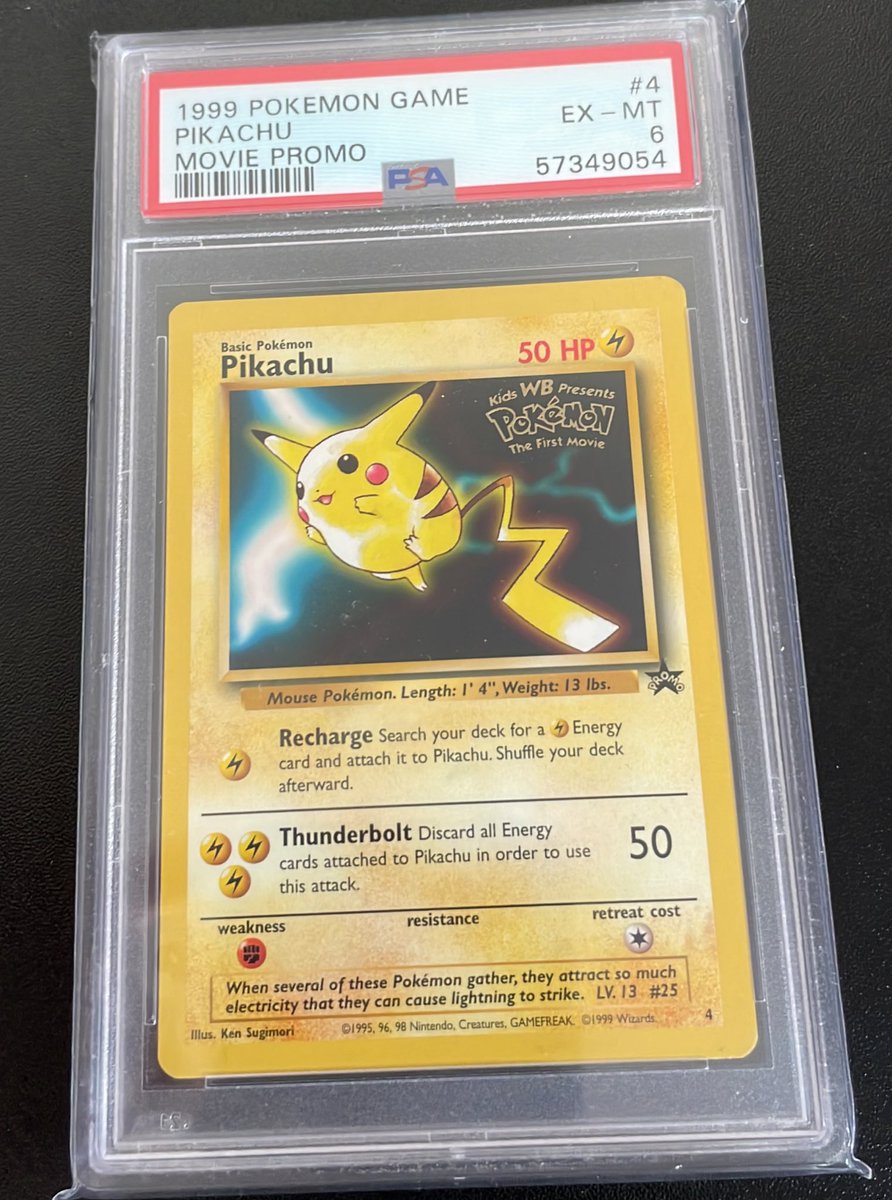 Yahemcheck's tweet image. 🚨 Giveaway Alert! 🚨

Prize: Pikachu Black Star Promo 1999

Eligibility:
🔁 Retweet Tweet
⤴️ Follow @Yahemcheck

Extra entry: Follow me on YouTube
youtube.com/c/Yahemcheck

Ends: 3/12