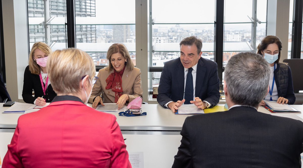 Stella Kyriakides (@skyriakideseu) on Twitter photo The upcoming reform of ๐ช๐บ pharmaceutical rules puts patients and innovation at centre stage.
Every ๐ช๐บ citizen, no matter where they live, must have access to affordable medicines.
Alongside <a href="/MargSchinas/">Margaritis Schinas</a>, we discussed how make this happen with <a href="/eupatientsforum/">European Patients' Forum</a> and <a href="/EPHA_EU/">The European Public Health Alliance (EPHA)</a>. The upcoming reform of ๐ช๐บ pharmaceutical rules puts patients and innovation at centre stage.
Every ๐ช๐บ citizen, no matter where they live, must have access to affordable medicines.
Alongside <a href="/MargSchinas/">Margaritis Schinas</a>, we discussed how make this happen with <a href="/eupatientsforum/">European Patients' Forum</a> and <a href="/EPHA_EU/">The European Public Health Alliance (EPHA)</a>.