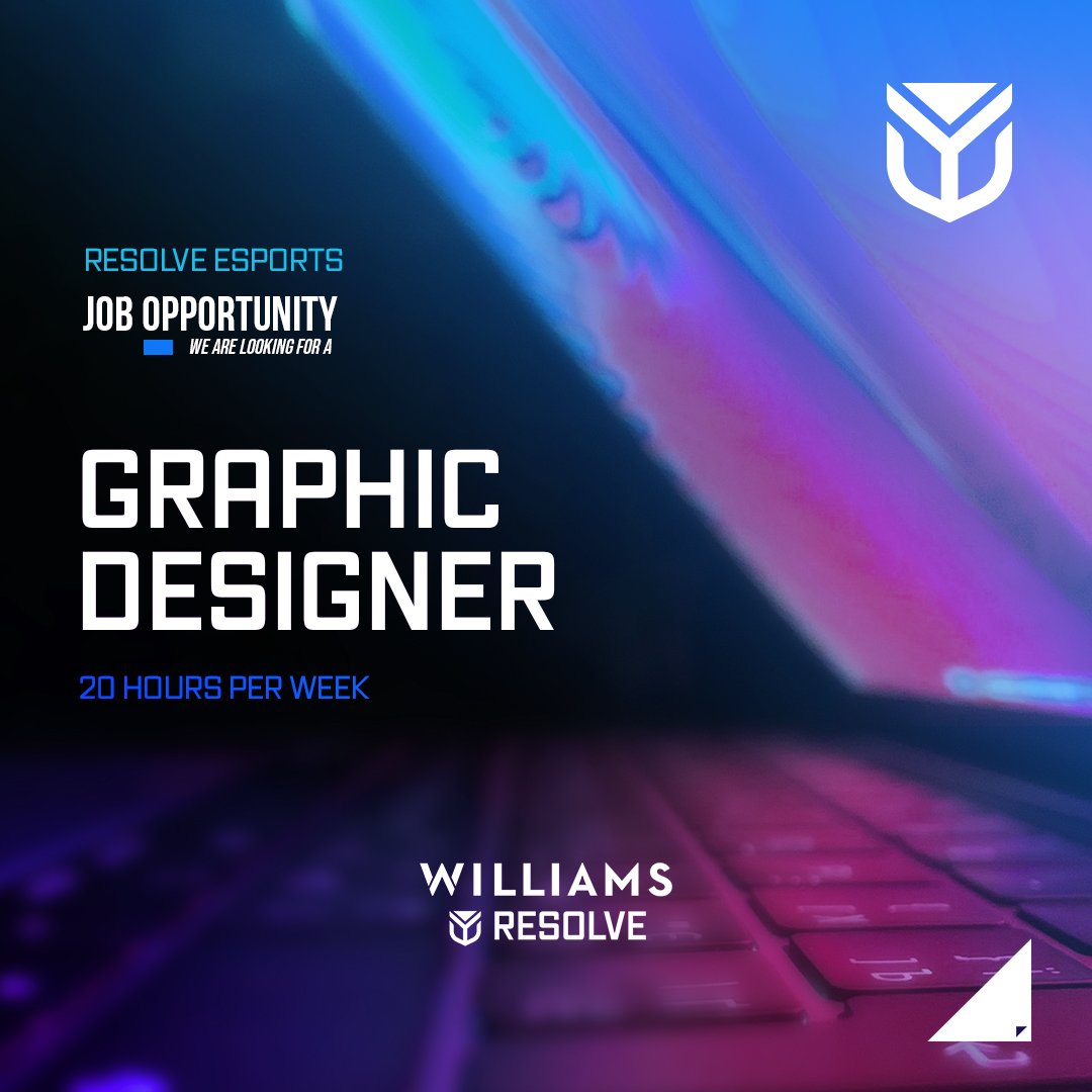 Ever wanted to design in game rocket league decals and team merchandise? 🤔 We're looking for a Graphic Designer to join our team and take our look to the next level 👀 Apply via the Google Form (Linked Below) #ShowYourResolve