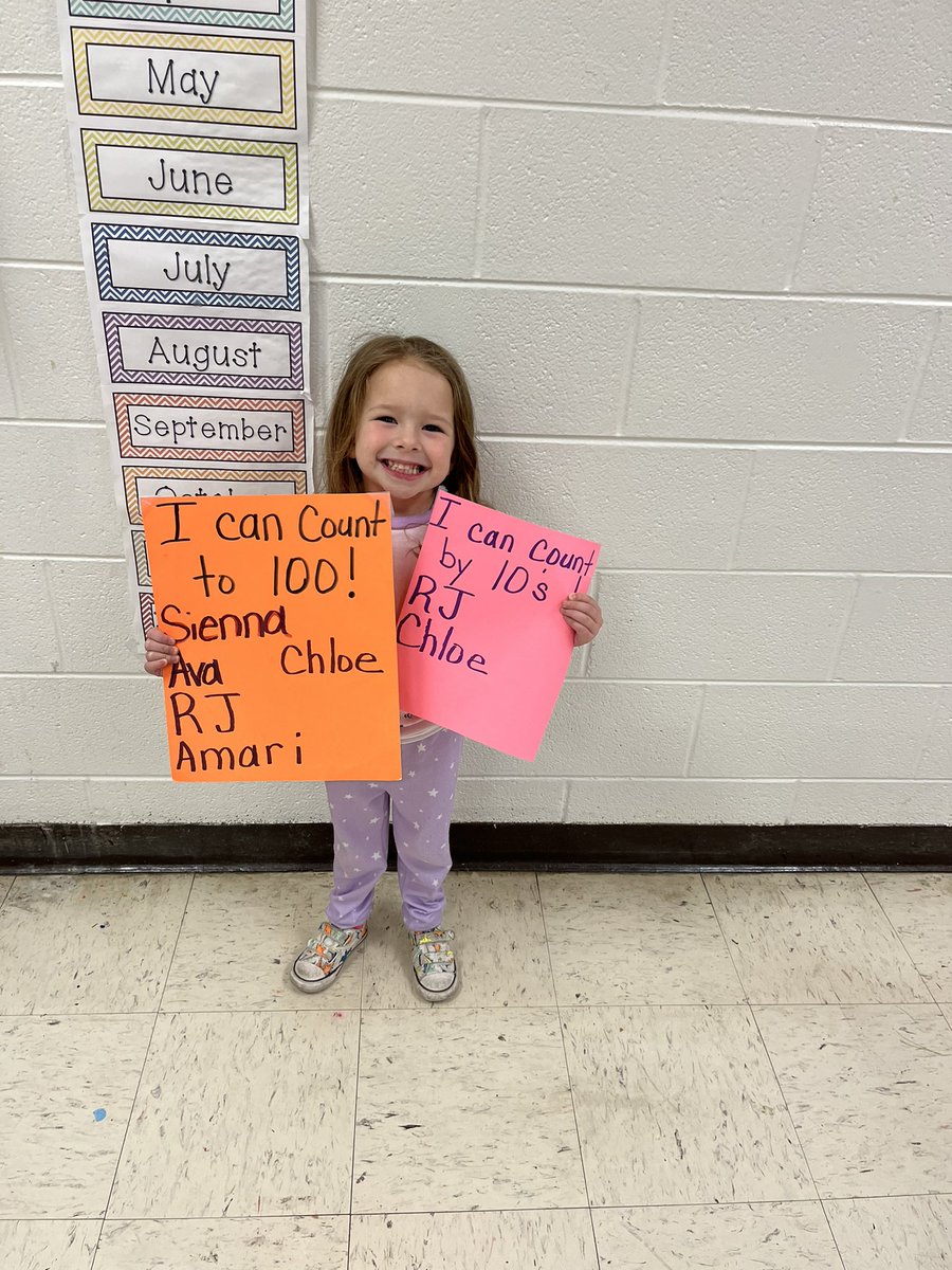 mbullock24's tweet photo. @EaglesSouthwest @MsBryant19 
My second PreK4 Eagle baby to count to 100 by ones AND by tens!!!! Keep watching us grow!! https://t.co/xuHyWK549R