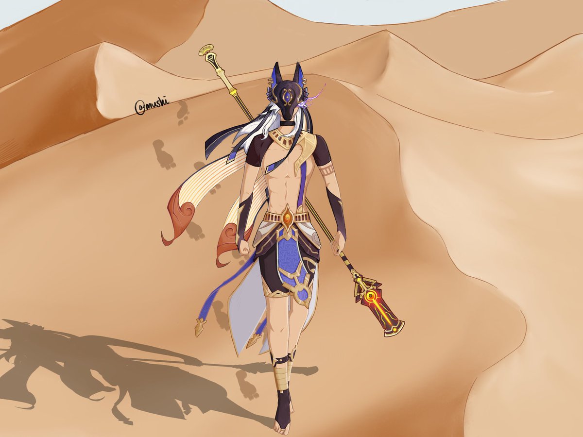mushi_hex's tweet photo. #Cyno #GenshinImpact #FanArtContest 

Cyno best boy https://t.co/cDQqpc3gmL