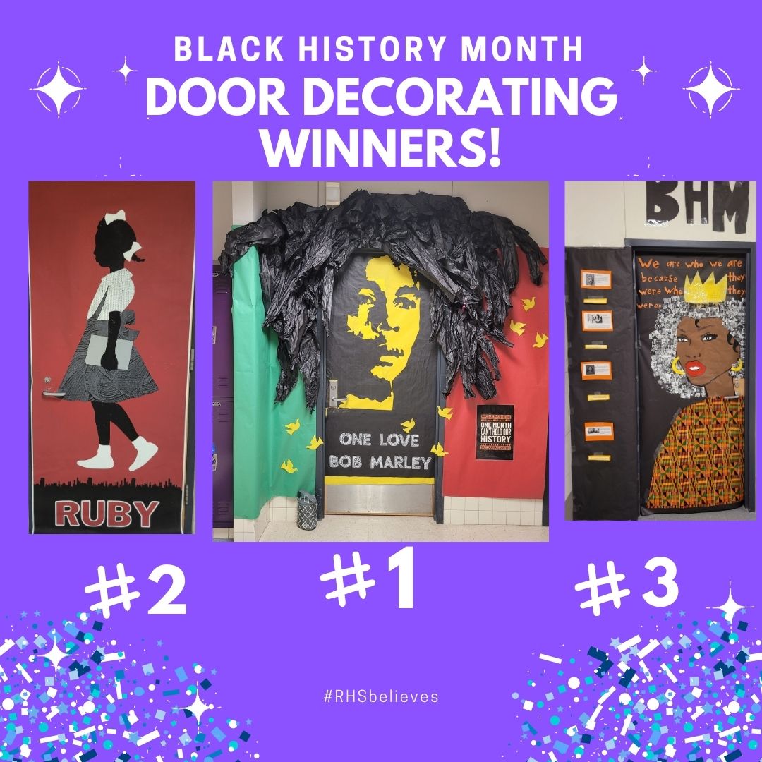 abrantley99's tweet photo. Congratulations to the winners of our @RichardsonHS1  Black History Month door decorating contest! 3rd place = @MsRamos1919 2nd place= @reese_teach 1st place= @MauriquaO!
 #RISDbelieves #RHSbelieves #RISDgreatness #BlackHistoryMonth https://t.co/F9sevttLyA