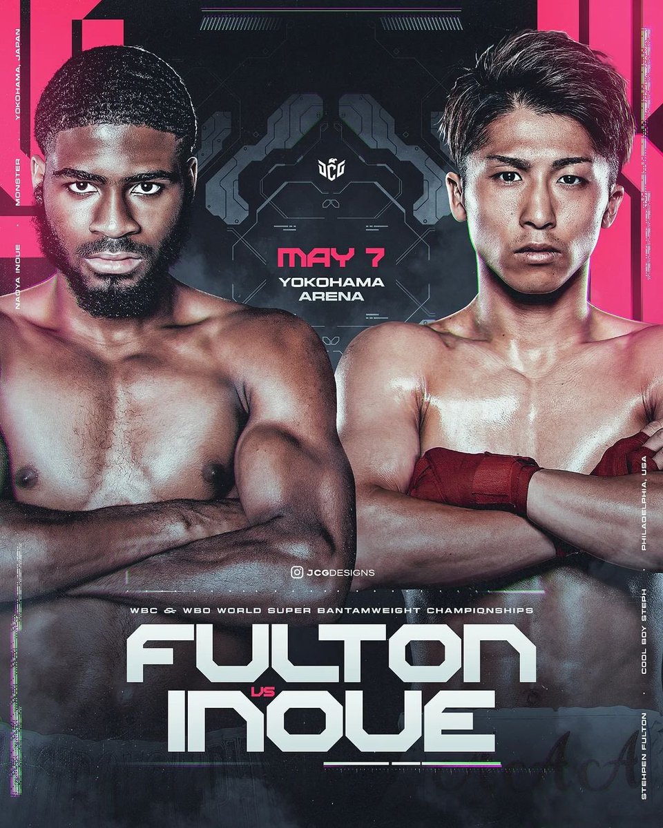 MichelPulp's tweet photo. 🚨It's official
May 7 in Japan
🎨@jcgdesign
#fightingmediaconcept #art #boxing #boxeo #boxingposter #naoyainoue #inoue #stephenfulton #fulton #fultoninoue #monsterinoue #japan
@naoyainoue_410 https://t.co/LnizrIPN8E
