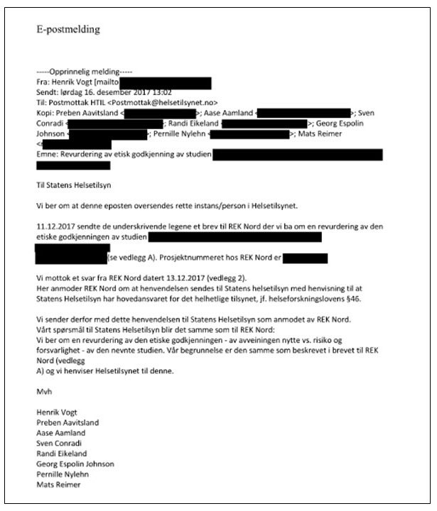 hvibeke's tweet photo. @herke93 @HenrikVogt Vogt jobber selv for å stoppe biomedisinsk forskning, jf brevet under.

Er det økonomiske interesser i gruppen han representerer som er årsaken? 

ME-pasienter er for denne forskningen.

Er alternativbehandlere, psykologer og psykiatere redd for å miste en stor pasientgruppe? https://t.co/NldmScxxwZ