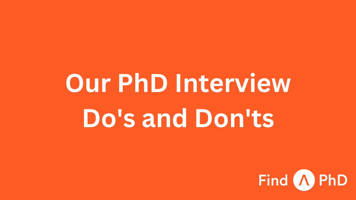 FindAPhD's tweet photo. Are you in the middle of applying for your #PhD project? You might have to attend an interview. 🗣
We've put together our do's and don'ts for a question you might get asked. ✔❌
For more interview tips, check out our guide: https://t.co/Z7PAc17kef
#PhDinterview #PhDstudy https://t.co/Gjifr0pgay