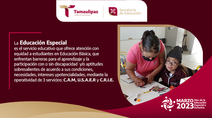 Marzo, mes de la Educación Especial e Inclusiva 
#TransformandoTamaulipas
#TransformandoLaEducación
#Tamaulipas #México