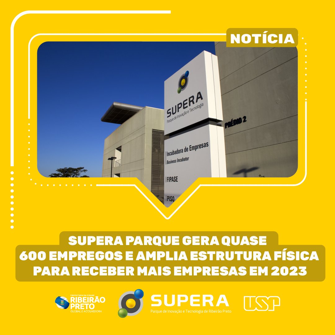 superaparque's tweet photo. O Parque Tecnológico de Ribeirão Preto empregou quase 600 pessoas nos mais diversos setores e segmentos ao longo do ano de 2022.
Para ver a notícia completa, link https://t.co/7JN8T3jmiP 📲
#superaparque #oportunidade #notícia #empregos https://t.co/owbZDCnePT