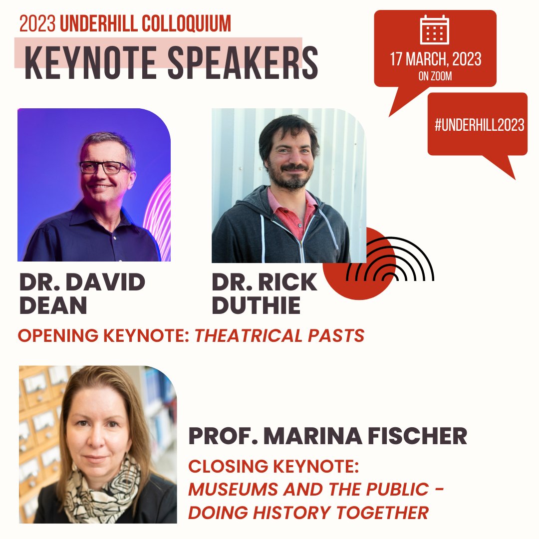 📣 Keynote Announcement! 📣

We are honoured to welcome these presenters to the 2023 Underhill Colloquium

Full keynote descriptions can be found at carleton.ca/underhill/2023…

Stay tuned for registration details this week! 👀