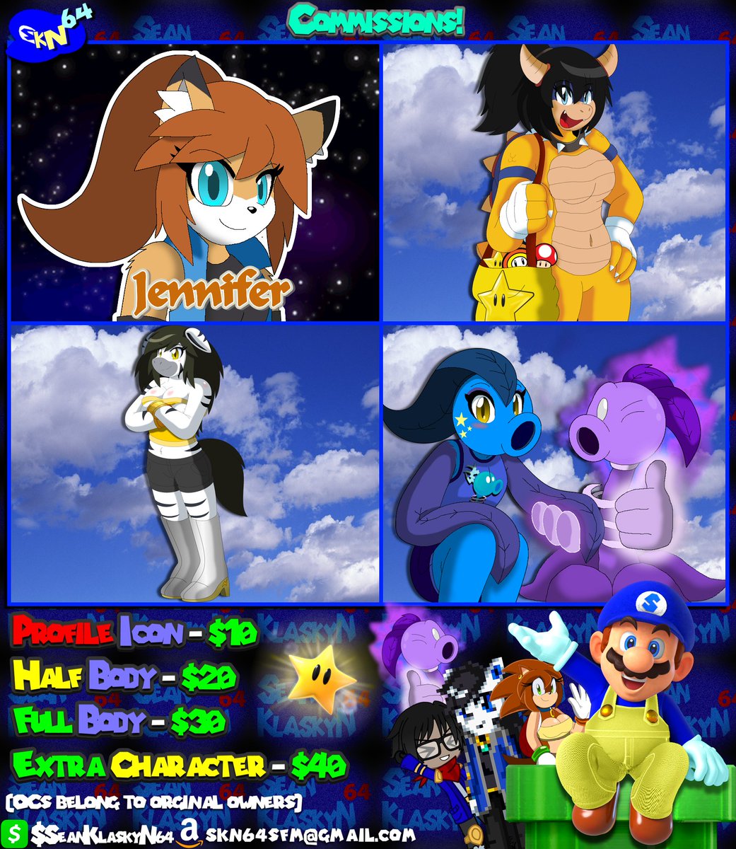 seanklaskyn64's tweet photo. Welcome, to my Twitter account. I create (SM64 SFM)/#SM64 Shorts, Anime Clips, for all my best friends/subscribers, & #CrossoverRPs with all my friends, as my character explores ANY world, he comes across. If you're interested on Commissioning me, give me a DM. οΏ½οΏ½οΏ½
-SeanKlaskyN64 https://t.co/pKanvfwTWJ