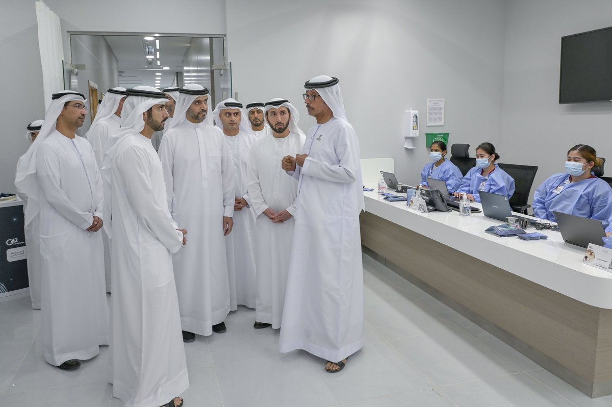 HamdanMohammed's tweet photo. During my visit to @DHA_Dubai HQ,we launched a national campaign to raise awareness about the Emirati Genome Programme.We aim to improve healthcare services,develop treatment &amp; prevention plans, &amp; enhance the well-being of our society by adopting the latest scientific innovations https://t.co/YIsYWOUh4j