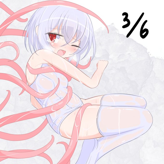 #みんなとおえべん 
大量の触手に取り込まれちゃうポーズがお題だなんてなんておセンシティブな…!

今回のお題は納期優先で出すにはあまりにも勿体ないと感じたので90分ほどオーバーしましたが結構満足…! 