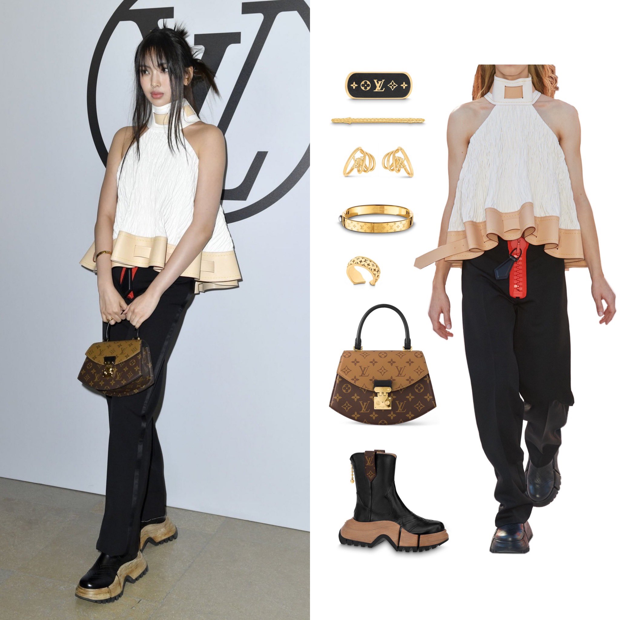 NewJeans Outfits on X: Hyein's top was added on the LV website