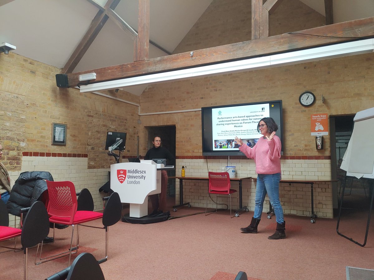 Fantastic seminar by @srileeds's <a href="/ProfJuliaMO1/">Prof.Julia Martin-Ortega</a> and Dr Paula Novo as part of our SDRC Seminar Series introducing their work on "Performance arts-based approaches to understand human #values for #nature". Thanks for coming all the way!