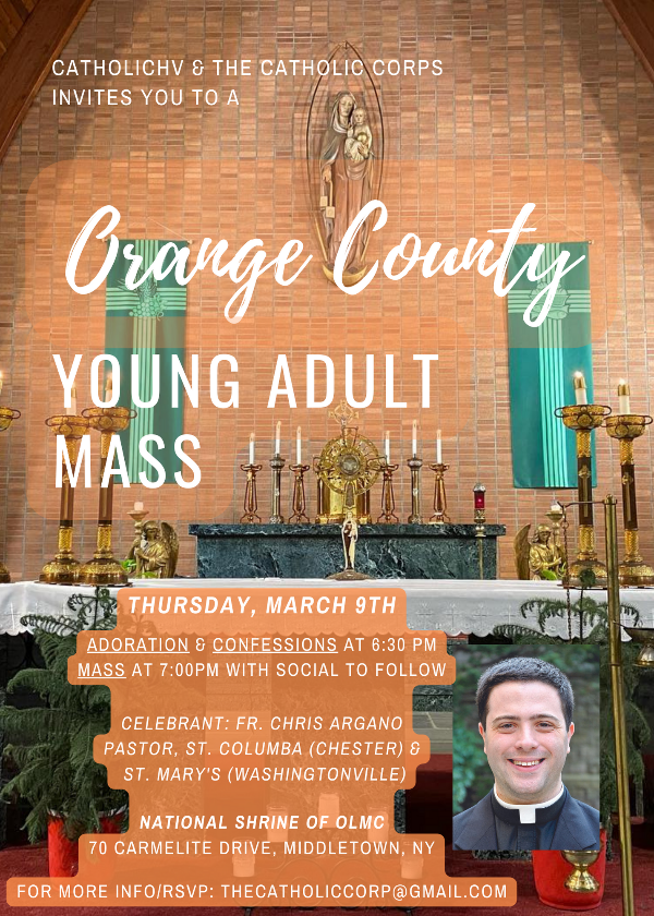 HVCatholicYA's tweet photo. Sports, Young Adult Masses, Credo &amp; More! - https://t.co/eHyWbACbVt

#CatholicHV #MakingAllThingsNewCHV #StSebSports #IgniteTruth #TheCatholicCorps #CredoYAs #BacktoBasicsCHV @IgniteTruth @NYCatholicRadio @CatholicNYC @CYFMGarrison @made4mor_ https://t.co/Oe6ZqFK4Kt
