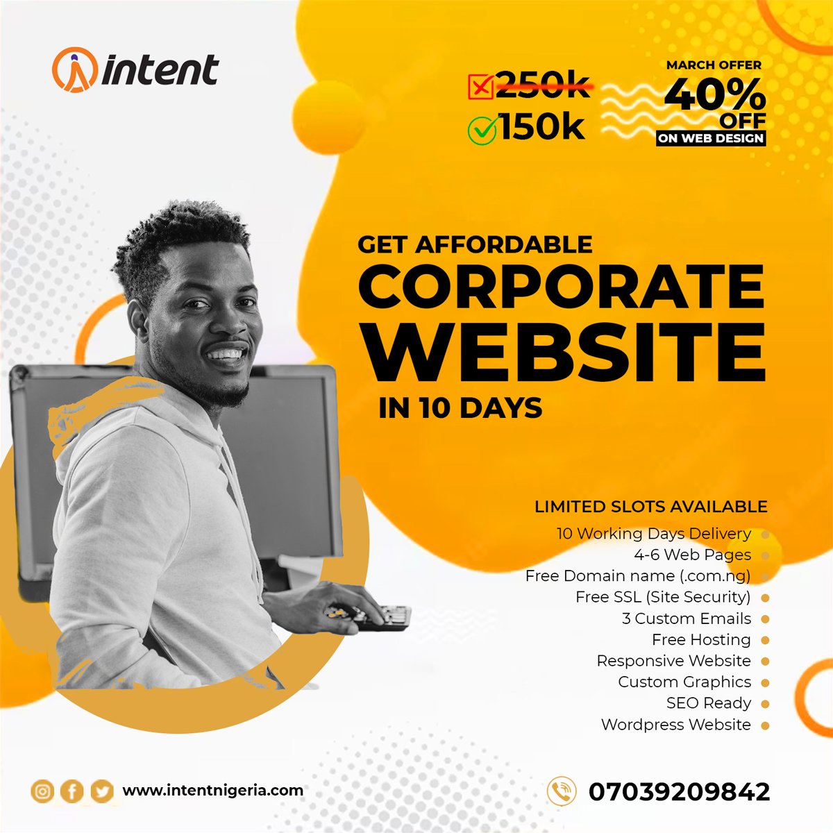Looking for a stunning website design that can help your business stand out in today's crowded digital marketplace?

Call/WhatsApp +2347039209842 to take advantage of this offer and start building the website of your dreams!

#Nigeria #Website #IREV