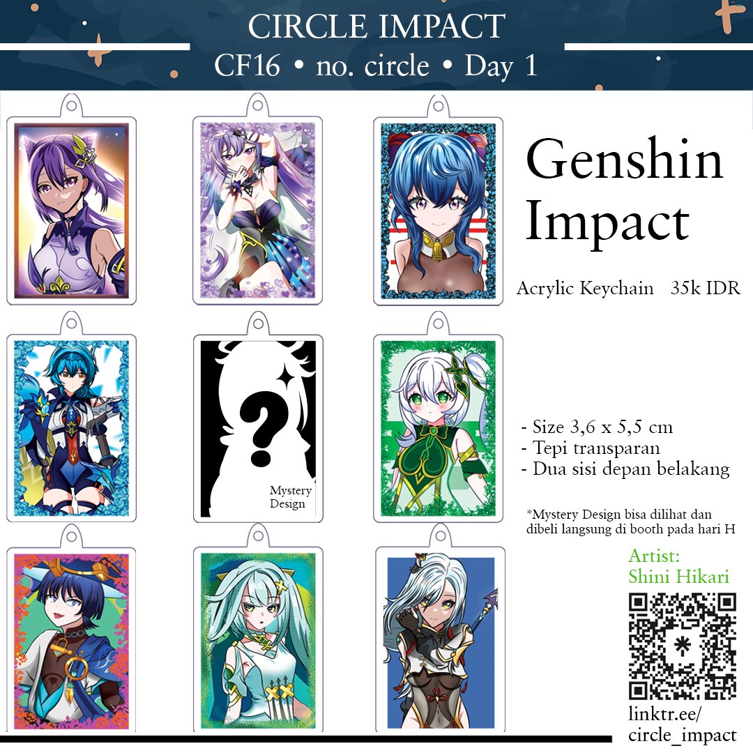 circle_impact's tweet photo. Scroll ⬆️
3/
Fanmerch by
@HLKyroenna
@hikarishini

#genshinimpact #genshin #KaedeharaKazuha #kamisatoayaka #Alhaitham #ganyu #scaramouche #wanderer #teyvat #onikabuto #fluorescentfungus #glazelily #nakuweed #callalily #qingxinflower #windwheelaster #valberry #jueyunchili https://t.co/yocBlPGeWQ