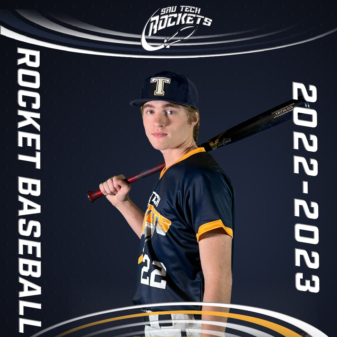 sautech68's tweet photo. Hey, all you Rocket fans, meet Kaden Smith!  Kaden, #22, is 6'2" and is an outfielder from Cabot, AR.  #gorockets #njcaa #sautrockets #saut68 #arkansas https://t.co/lt9iIg2QmC