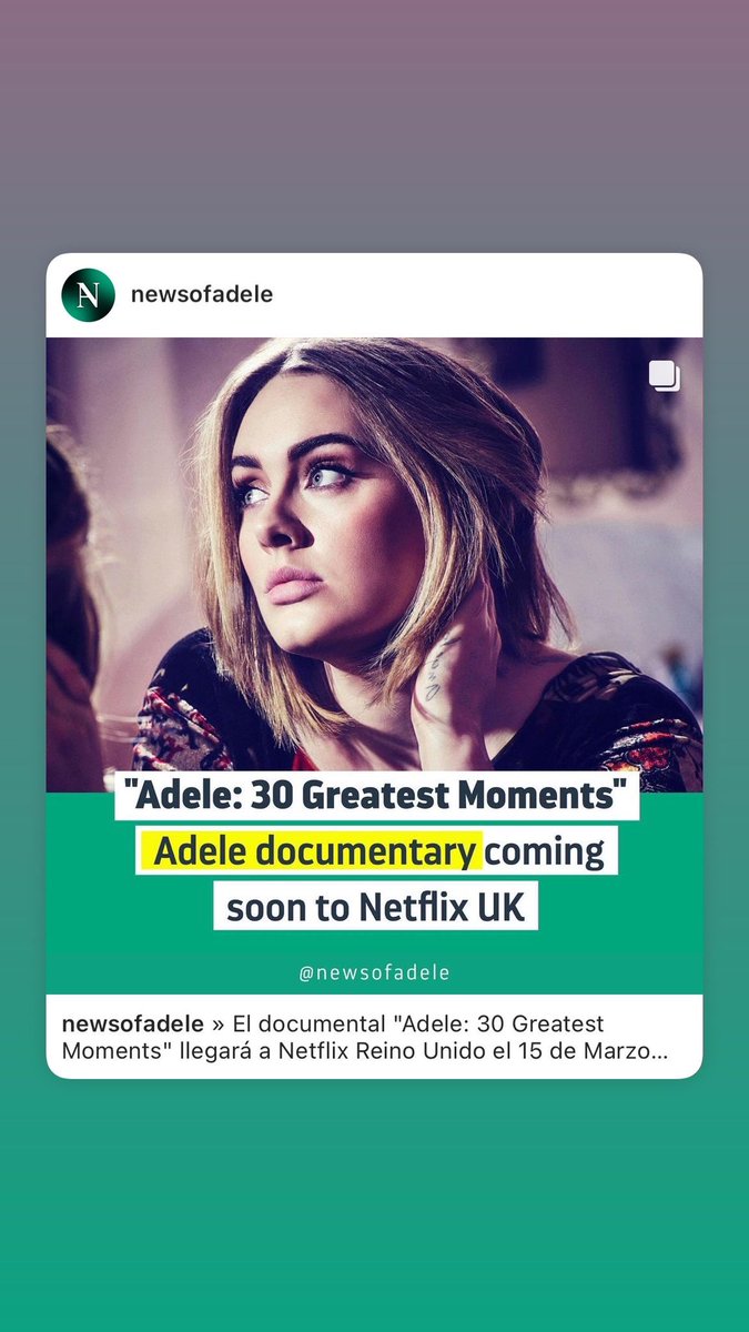 Adele_uk_'s tweet photo. Adele has a new documentary coming out on Netflix about her life and her music career premiering on 15th march 2023 https://t.co/hf9V4AJxvy