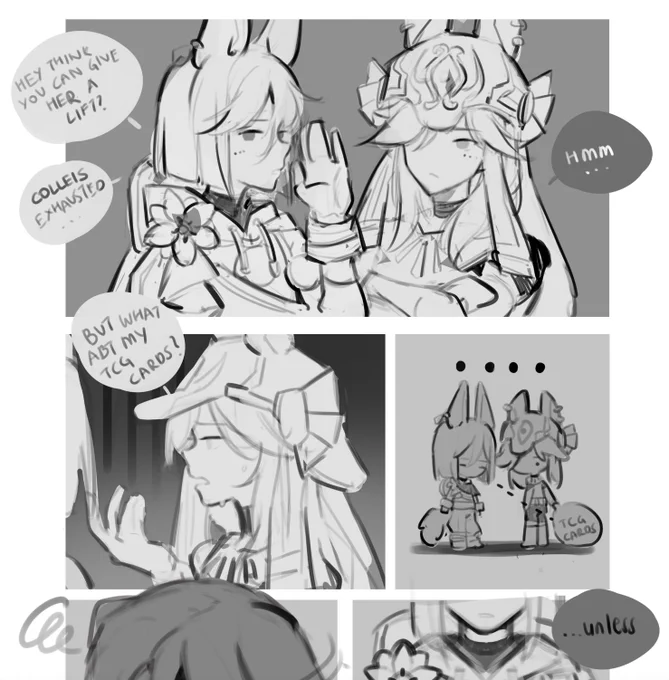 comic sneak peak heh

#cynonari #GenshinImpact 