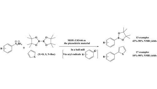 ChemEurJ's tweet photo. Piezoelectric Metal-organic Frameworks Mediated Mechanoredox Borylation and Arylation Reactions by Ball Milling (L. Zheng et al.) https://t.co/ILoUEwq6xw https://t.co/6xV6CEQZzT