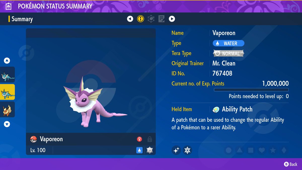 ❗Se ha descubierto un bug que permite obtener huevos shinys de Vaporeon 6 IVs si tienes en tu equipo 5 Pokémon de tipo agua. Si no lo creen busquen en Google "crianza vaporeon"