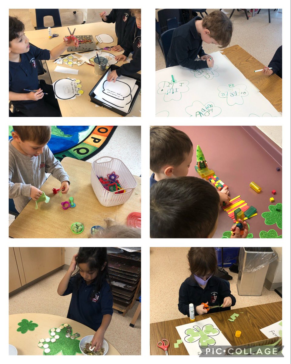 Lucky the Leprechaun has visited us this week with many shamrock and gold fun☘️
