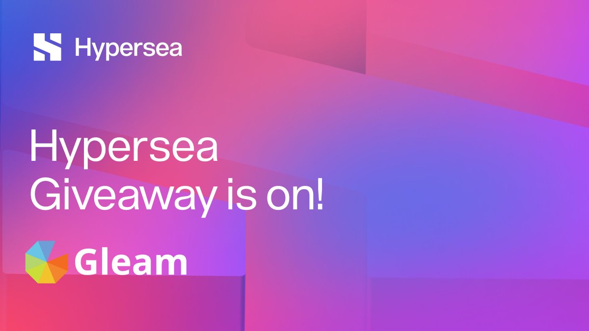 We know we have gone AWOL for some time…but we are back with some treats for you!🔥

Hypersea is launching #Giveaway! 10 lucky winners will be randomly chosen to share 300 USDT, don’t miss out!

Follow this link to enter: gleam.io/Egvpc/hypersea…

#Airdrop #DEX #crypto
