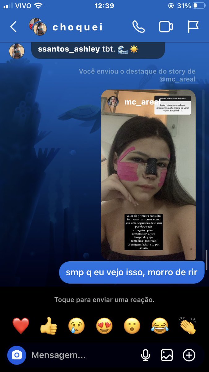 aqui falando mal da maria clara areal