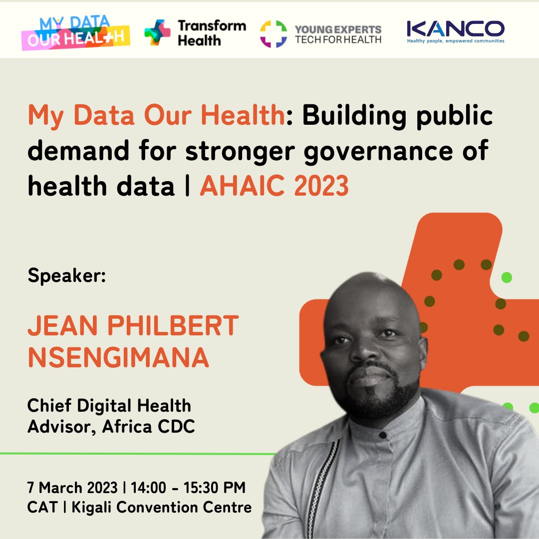 Trans4m_Health's tweet photo. We have a fantastic and diverse set of speakers talking about #HealthDataGovernance at #AHAIC2023 tomorrow!

Join in live or tune in online at https://t.co/J9IMxMRWRP to hear civil society and communities in dialogue with a government action panel. https://t.co/KxQveSfnxk