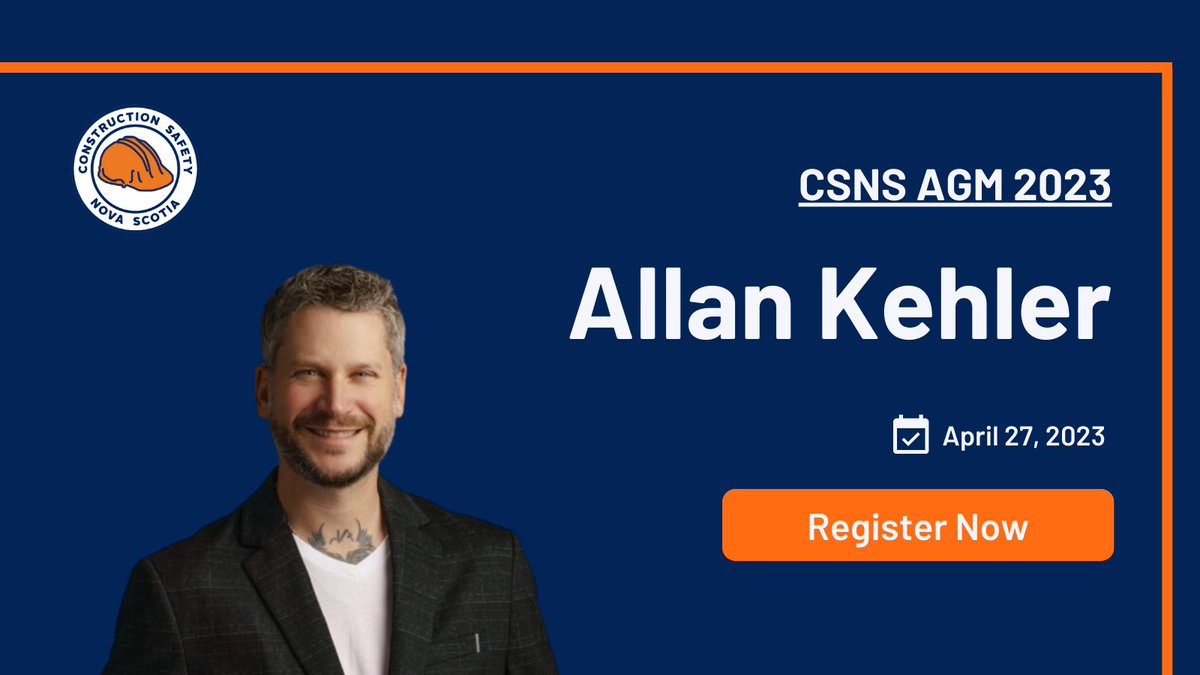 Have you registered for our AGM on Thursday, April 27? This year we have the pleasure of welcoming a mental health advocate, @allankehler, who will speak from personal experience & offer tangible solutions in the workplace. Register before Apr. 12 ➡️ bit.ly/3XrAK6l