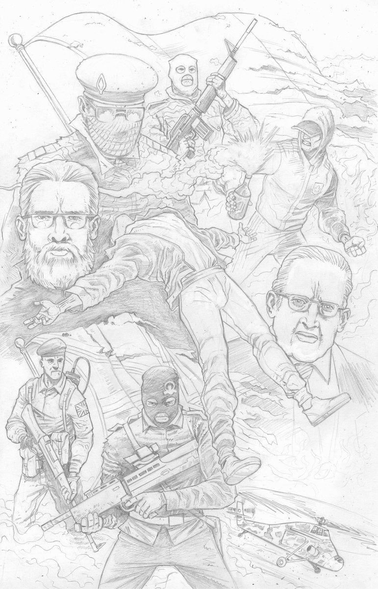 Barrykeegan's tweet photo. Pencils of a splash page from my next graphic novel #TheDarkPool I'm about 95% finished on all art and the colourist is working through the last 20 pages. #indiecomics #irishcomics https://t.co/y7YbhdX6Hm
