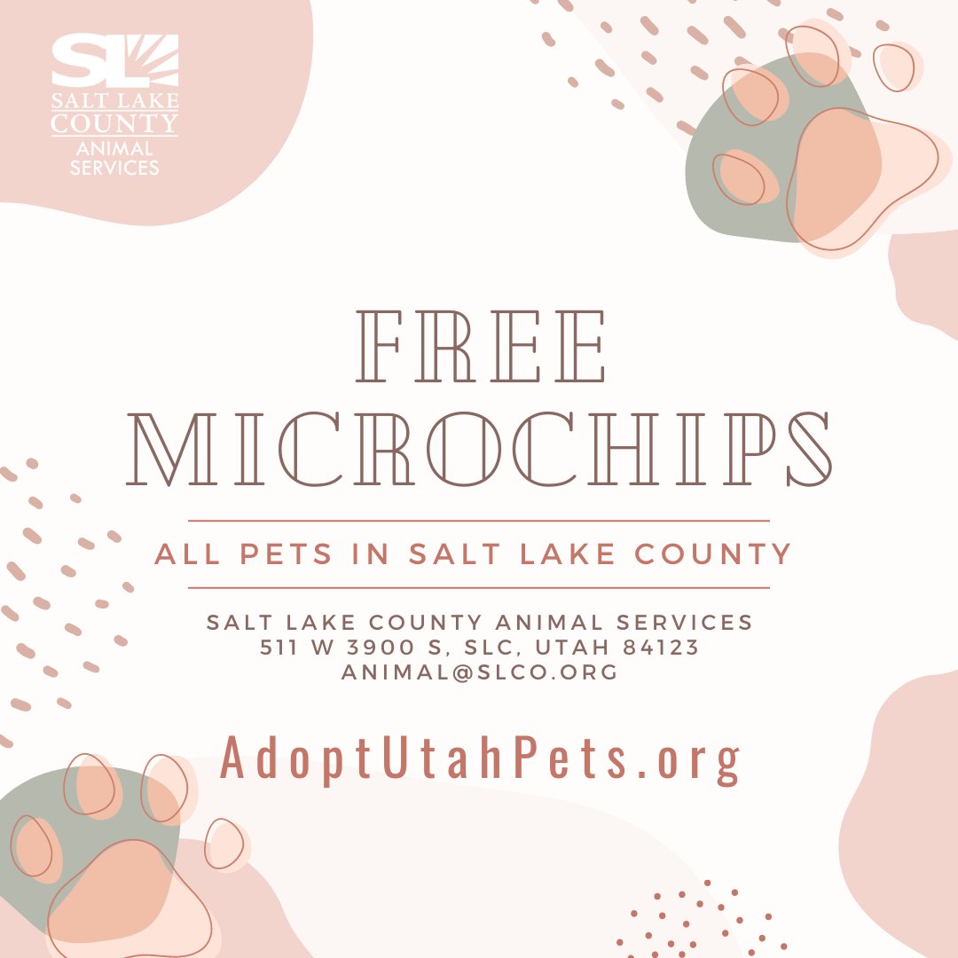 SLCoAnimals's tweet photo. #Reunited! Get your pet home with a #free microchip if you live in #slco at @SLCoAnimals #adoptutahpets #mondaymorning https://t.co/lT33Wn9X0W